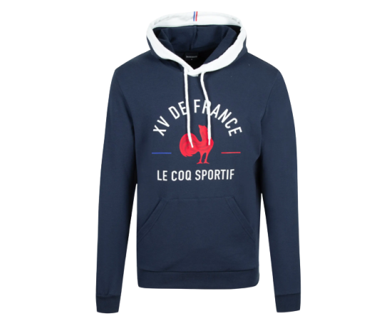 lacitesport.com - Le Coq Sportif FFR Fanwear N°1 - Sweat de rugby, Couleur: Bleu Marine, Taille: S