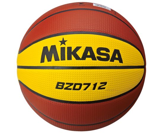 lacitesport.com - Mikasa BZD712 Ballon de basket, Couleur: Orange, Taille: 7