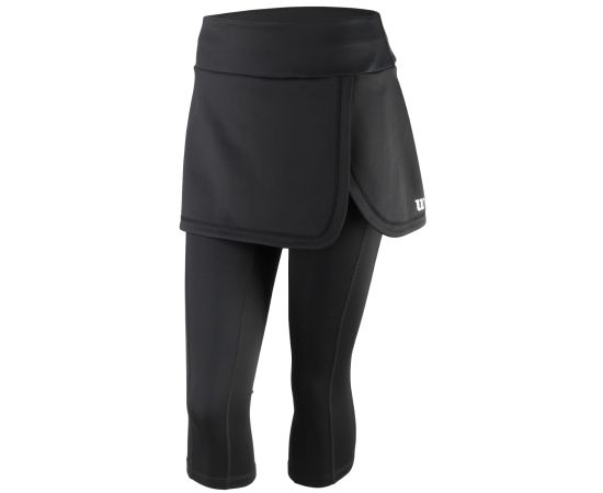 lacitesport.com - Wilson W Capri Skort IV Pantalon de tennis Femme, Couleur: Noir, Taille: S