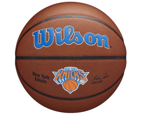 lacitesport.com - Wilson Team Alliance New York Knicks Ballon de basket, Couleur: Marron, Taille: 7