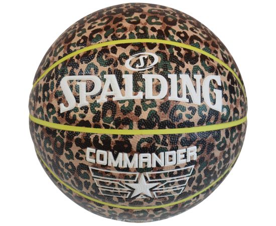 lacitesport.com - Spalding Commander In/Out Ballon de basket, Couleur: Marron, Taille: 7