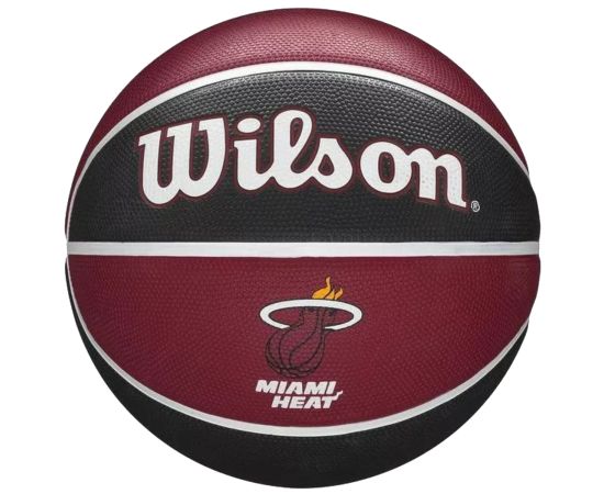 lacitesport.com - Wilson NBA Team Miami Heat Ballon de basket, Couleur: Rouge, Taille: 7