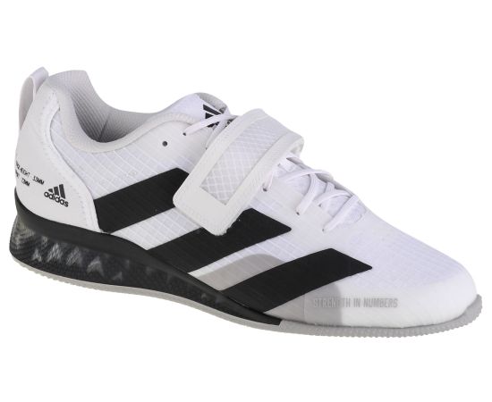 lacitesport.com - Adidas Adipower Weightlifting 3 - Chaussures d'haltérophilie, Couleur: Blanc, Taille: 47 1/3