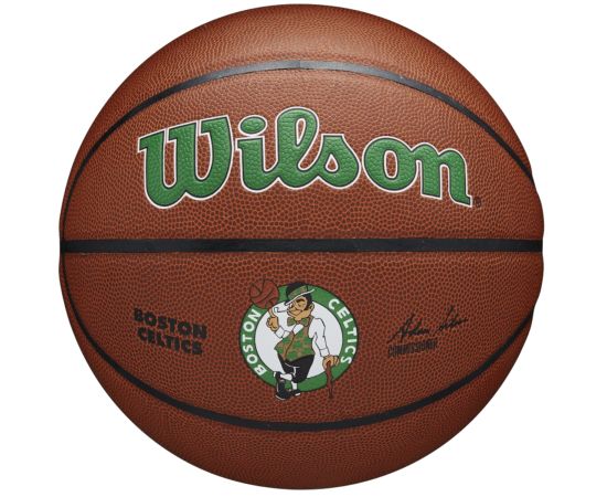 lacitesport.com - Wilson Team Alliance Boston Celtics Ballon de basket, Couleur: Marron, Taille: 7