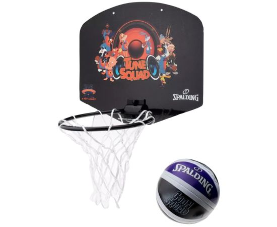 lacitesport.com - Spalding Set Space Jam Mini Panier de basket, Couleur: Noir, Taille: TU