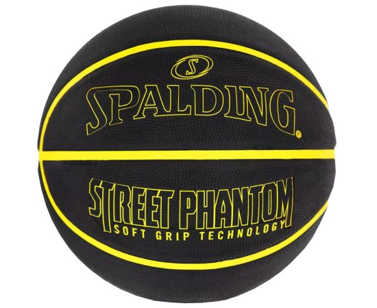 lacitesport.com - Spalding Phantom Ballon de basket, Couleur: Noir, Taille: 7