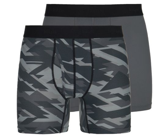 lacitesport.com - Lot de 2 boxers technique homme Kilpi 2P NETT-M, Couleur: Gris, Taille: 3XL