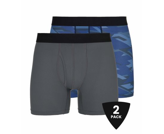 lacitesport.com - Lot de 2 boxers technique homme Kilpi 2P NETT-M, Couleur: Gris, Taille: 3XL