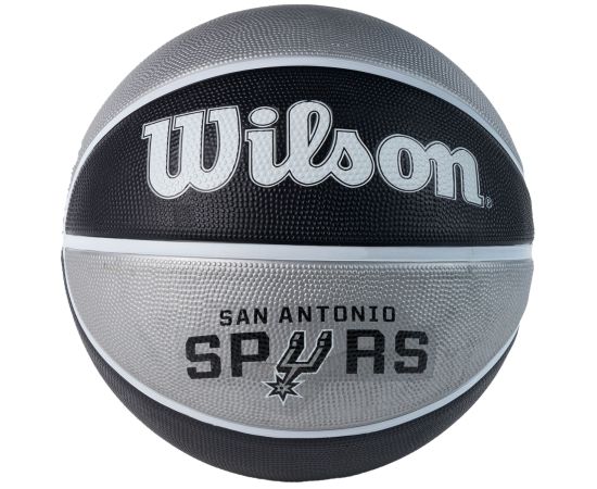 lacitesport.com - Wilson NBA Team San Antonio Spurs Ballon de basket, Couleur: Noir, Taille: 7