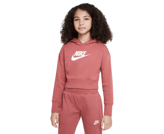 lacitesport.com - Nike Sportwwear Club Crop Sweat Enfant, Couleur: Rose, Taille: XS (enfant)