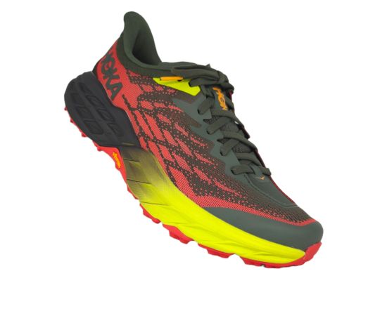 lacitesport.com - Hoka One One Speedgoat 5 Chaussures de trail Homme, Couleur: Vert, Taille: 44