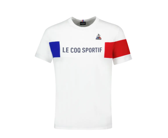 lacitesport.com - Le Coq Sportif Tricolore N1 T-shirt Homme, Couleur: Blanc, Taille: XL