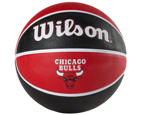 lacitesport.com - Wilson NBA Team Chicago Bulls Ballon de basket, Couleur: Rouge, Taille: 7