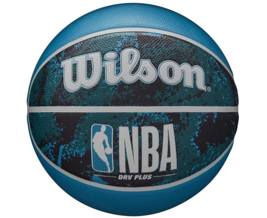 lacitesport.com - Wilson NBA DRV Plus Vibe Ballon de basket, Couleur: Bleu, Taille: 7