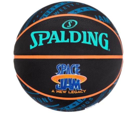 lacitesport.com - Spalding Space Jam Tune Squad Roster Ballon de basket, Couleur: Noir, Taille: 7
