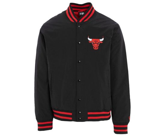 lacitesport.com - New Era Team Logo Bomber Chicago Bulls Veste Homme, Couleur: Noir, Taille: S