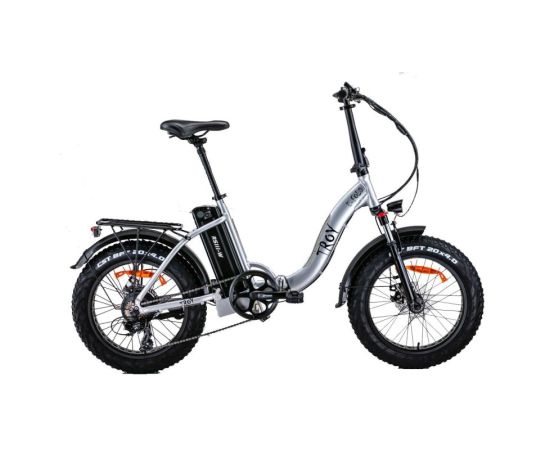 lacitesport.com - Troy FatBike e-Fold - Vélo électrique à pneus larges basse pression - Gris