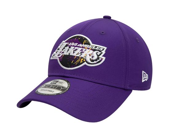 lacitesport.com - New Era 9FORTY Los Angeles Lakers NBA Print Infill Casquette Unisexe, Couleur: Violet, Taille: OSFM