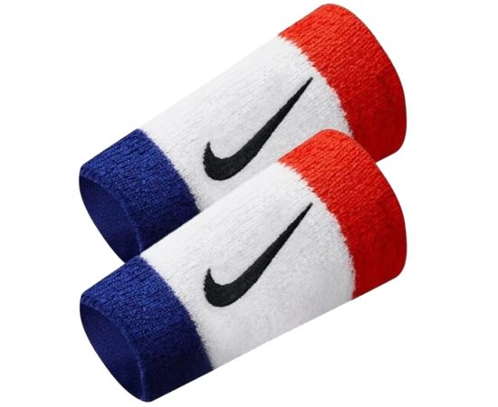 lacitesport.com - Nike Swoosh Double Wide Poignets éponge, Couleur: Blanc, Taille: TU