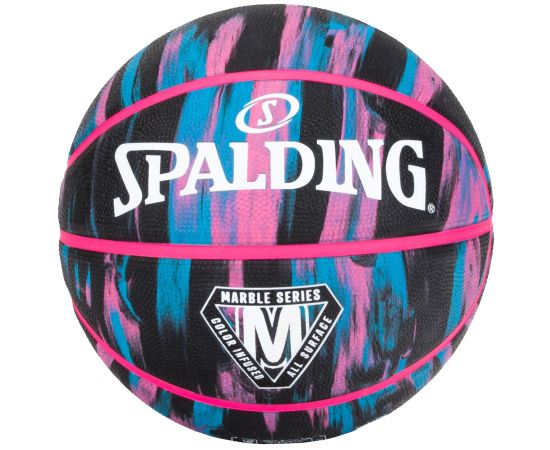 lacitesport.com - Spalding Marble Ballon de basket, Couleur: Multicolore, Taille: 7