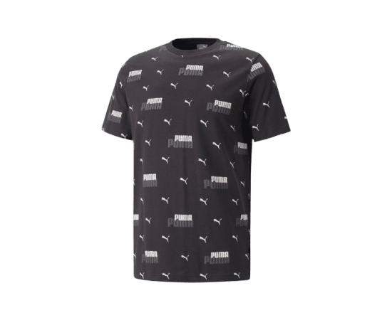 lacitesport.com - Puma ESS+LPWR AOP T-shirt Homme, Couleur: Noir, Taille: XL