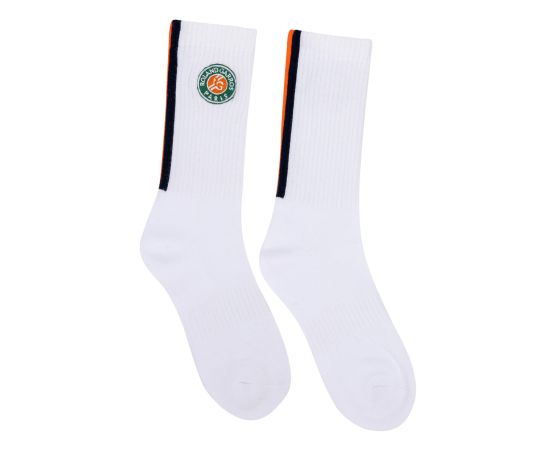 lacitesport.com - Roland Garros Collection Officielle Chaussettes Unisexe, Couleur: Blanc, Taille: 35-38