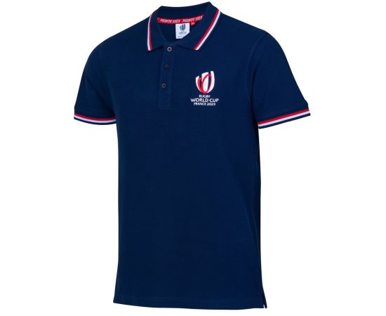 lacitesport.com - Rugby World Cup Collection Officielle Polo Homme, Couleur: Bleu, Taille: S
