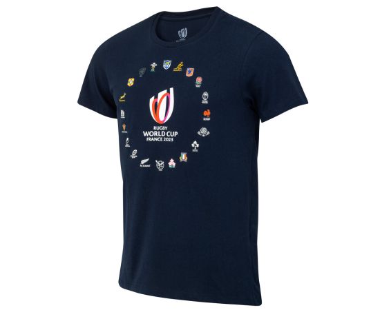 lacitesport.com - Rugby World Cup Collection Officielle T-shirt Homme, Couleur: Bleu, Taille: S