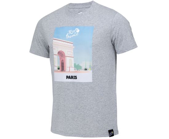 lacitesport.com - Tour de France Collection Officielle T-shirt Arc de Triomphe Cyclisme Homme, Couleur: Gris, Taille: S