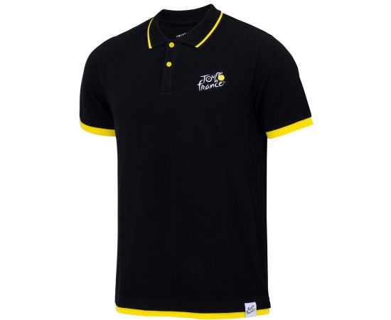 lacitesport.com - Tour de France Collection Officielle Polo Cyclisme Homme, Couleur: Noir, Taille: S