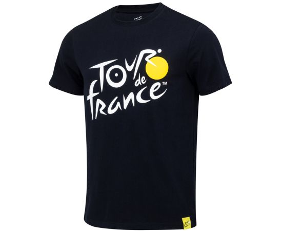 lacitesport.com - Tour de France Collection Officielle T-shirt Logo Cyclisme Homme, Couleur: Noir, Taille: S