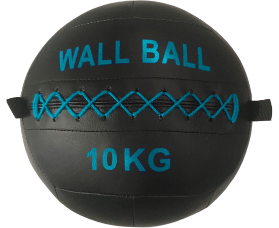 lacitesport.com - Sporti Wall Ball Ballon de musculation lesté 10kg, Couleur: Noir, Poids: 10kg