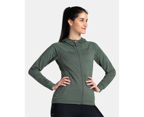 lacitesport.com - Sweat à capuche stretch pour femme Kilpi MEMPHIS-W, Couleur: Vert, Taille: 36