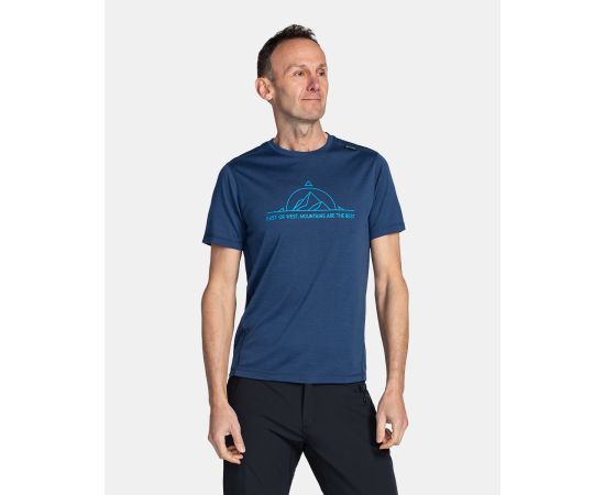 lacitesport.com - T-shirt fonctionnel pour homme Kilpi MERIN-M, Couleur: Bleu, Taille: M