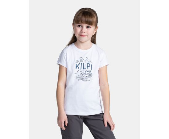 lacitesport.com - T-shirt en coton pour fille Kilpi MALGA-JG, Couleur: Blanc, Taille: 110