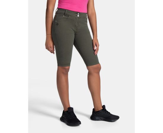 lacitesport.com - Short en coton pour femme Kilpi PARIVA-W, Couleur: Vert, Taille: 34