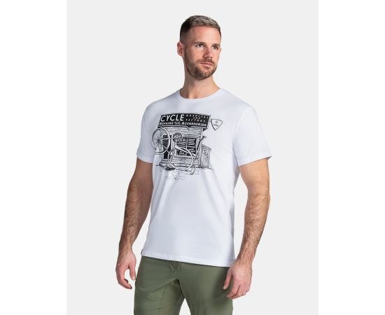 lacitesport.com - T-shirt en coton pour homme Kilpi PORTELA-M, Couleur: Blanc, Taille: 3XL