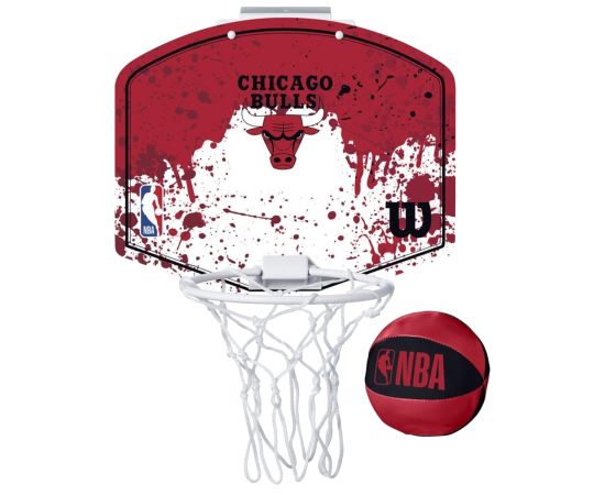 lacitesport.com - Wilson NBA Team Chicago Bulls Mini Panier de basket, Couleur: Rouge, Taille: Taille Unique