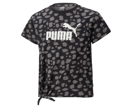 lacitesport.com - Puma Essential AOP T-shirt Enfant, Couleur: Noir, Taille: 8 ans