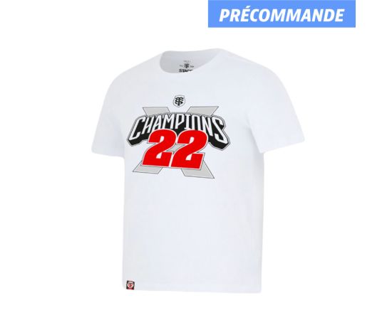 lacitesport.com - Stade Toulousain T-shirt Champions 23/24 Homme, Couleur: Blanc, Taille: 3XL