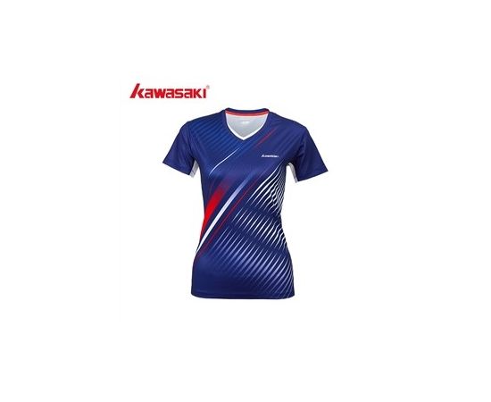 lacitesport.com - Kawasaki A2935 T-shirt de badminton Femme, Couleur: Bleu Marine, Taille: M