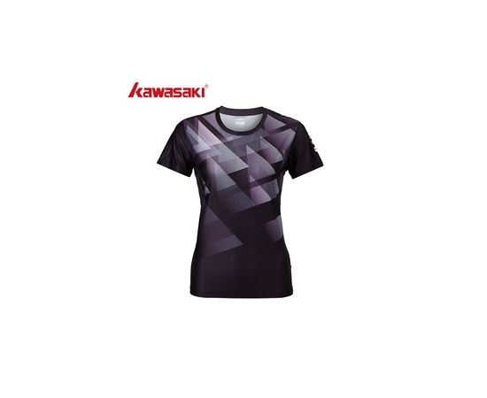 lacitesport.com - Kawasaki A2941 T-shirt de badminton Femme, Couleur: Noir, Taille: L