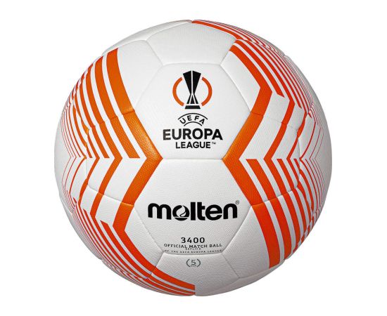 lacitesport.com - MOLTEN Ballon de Foot UEFA Europa League FU3400 2023, Couleur: Blanc, Taille: T5