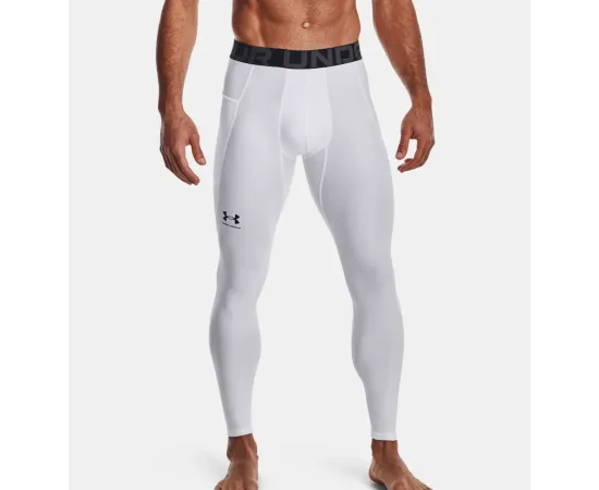 lacitesport.com - Under Armour Legging de compression Homme, Couleur: Blanc, Taille: XS