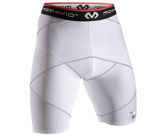 lacitesport.com - McDavid Short Cross Compression Homme, Couleur: Blanc, Taille: S