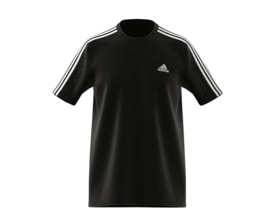 lacitesport.com - Adidas Essentials 3-stripes T-shirt Homme, Couleur: Noir, Taille: S