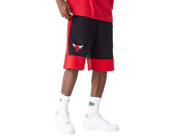 lacitesport.com - New Era NBA Chicago Bulls Colour Block Short Homme, Couleur: Rouge, Taille: L