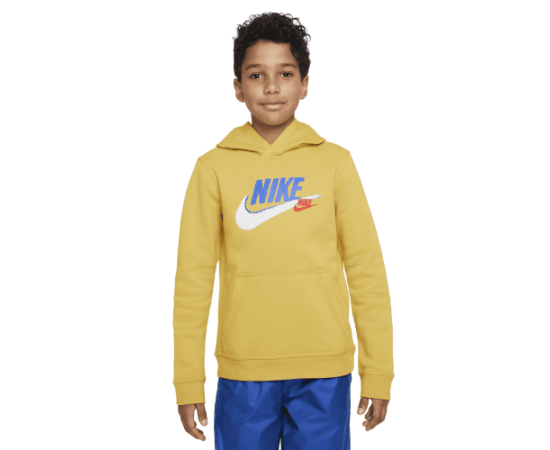lacitesport.com - Nike Sportswear Fleece PO Sweat Enfant, Couleur: Jaune, Taille: S (enfant)