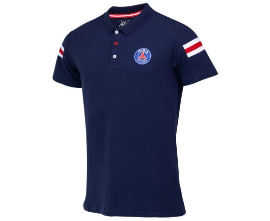 lacitesport.com - Polo PSG Homme - Collection officielle PARIS SAINT GERMAIN, Couleur: Bleu, Taille: S