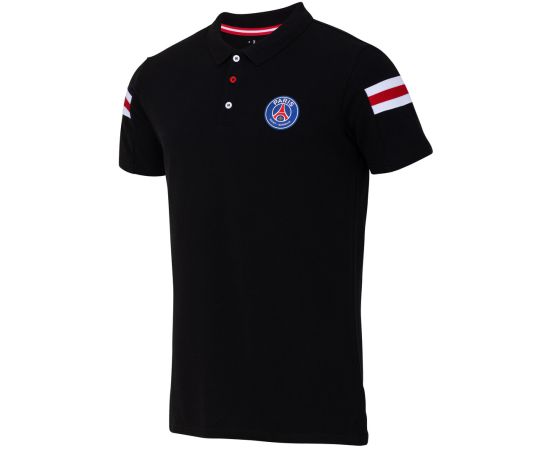 lacitesport.com - Polo PSG Homme - Collection officielle PARIS SAINT GERMAIN, Couleur: Noir, Taille: S